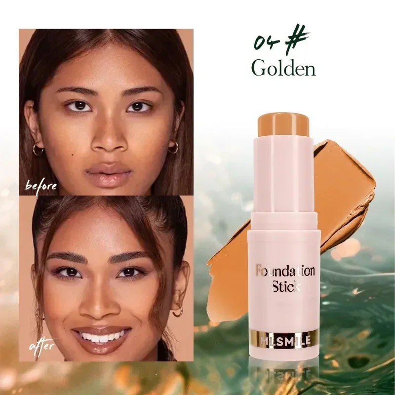 Facial Stick Foundation Full Coverage Dark Skin Foundation Makeup Lasting Oil-control Concealer Base Cream Matte Natural Primer