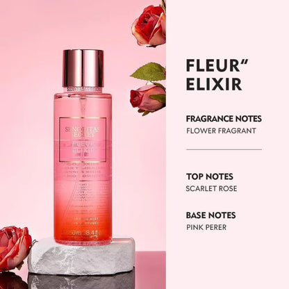 Body Spray Flower Fruit Lasting Perfume Natural Plant Love Spell Scent Velvet Petal Fragrance Crushed Flash Gold Deodorant 250ml