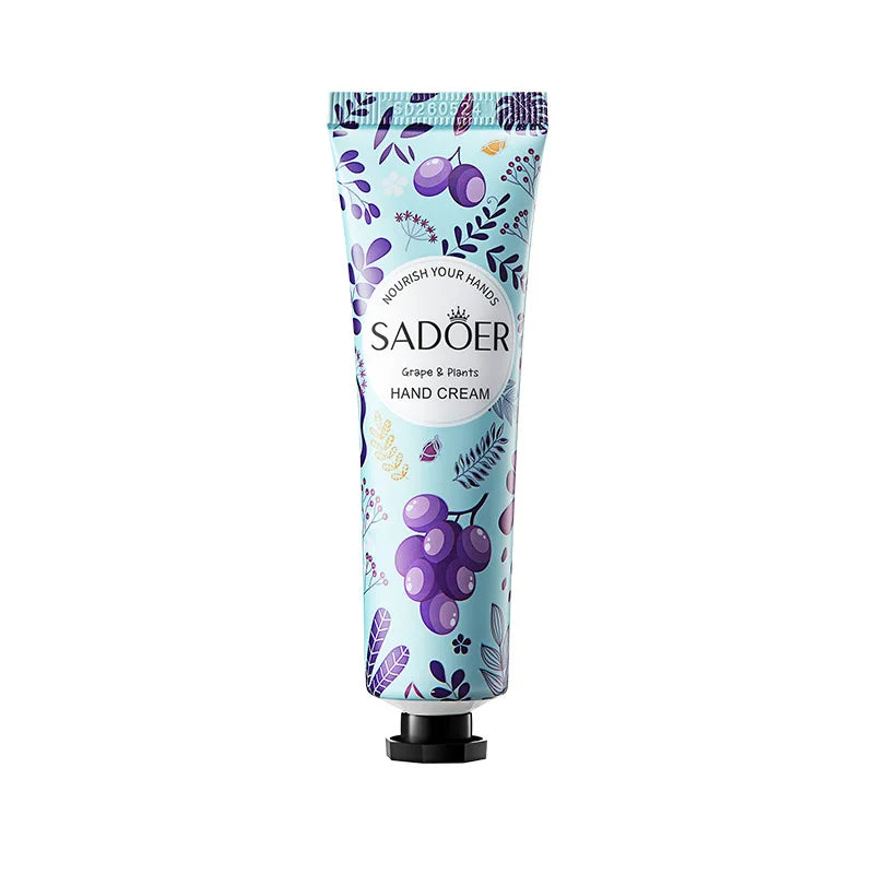 1/2pcs SADOER Grape Hand Cream Anti-Drying Crack Moisturizing Brightening Repairing Hand Creams For Hands Skin Care